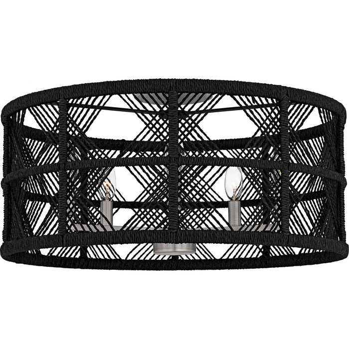 Quoizel AXF1722AN Five Light Semi-Flush Mount, Antique Nickel