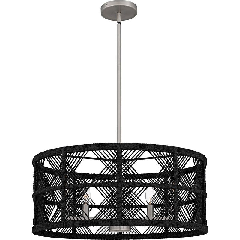 Quoizel AXF2822AN Five Light Pendant, Antique Nickel
