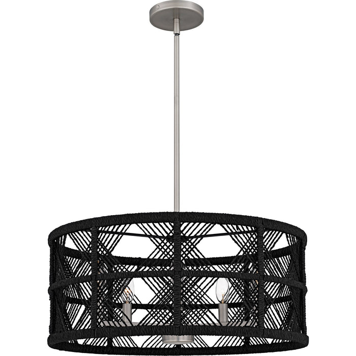 Quoizel AXF2822AN Five Light Pendant, Antique Nickel