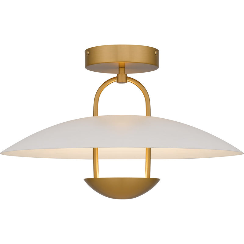 Quoizel BIN1718BRG LED Semi-Flush Mount, Brushed Gold