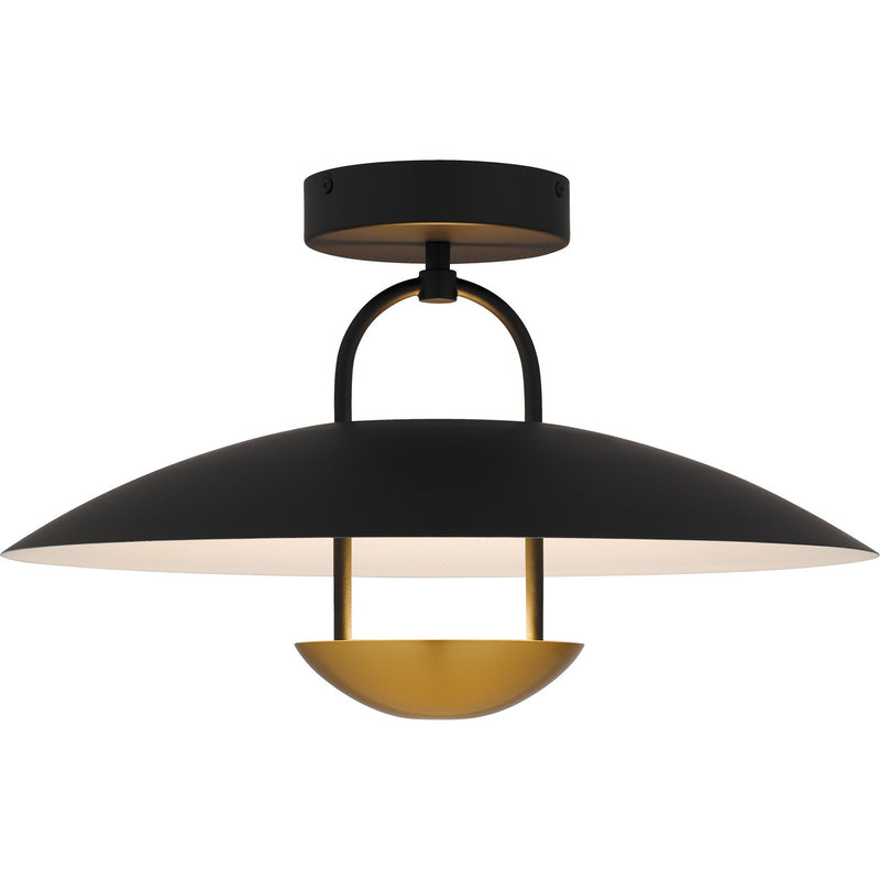Quoizel BIN1718MBK LED Semi-Flush Mount, Matte Black