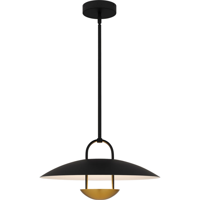 Quoizel BIN2818MBK LED Pendant, Matte Black