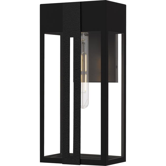 Quoizel BSW8407MBK One Light Outdoor Wall Lantern, Matte Black