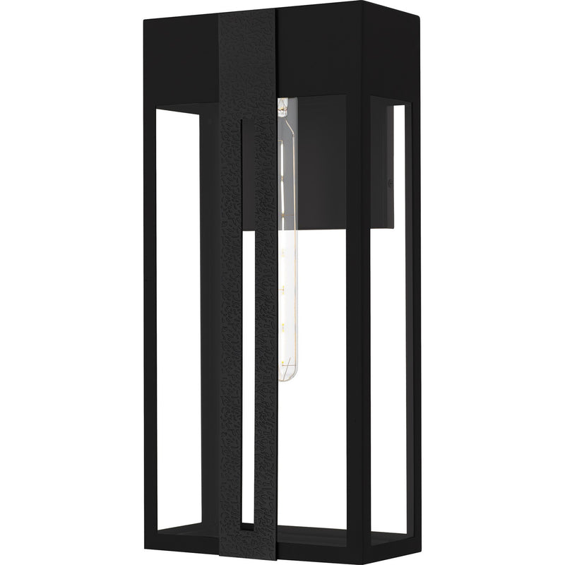 Quoizel BSW8409MBK One Light Outdoor Wall Lantern, Matte Black