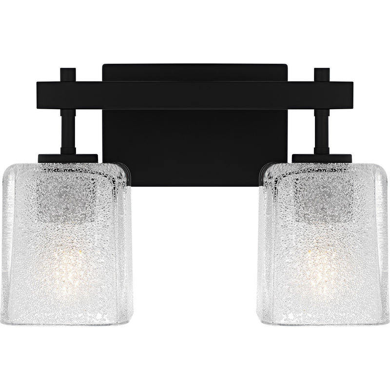 Quoizel BTH8613MBK Two Light Bath, Matte Black