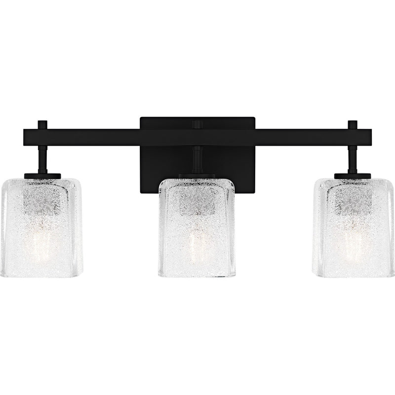 Quoizel BTH8622MBK Three Light Bath, Matte Black