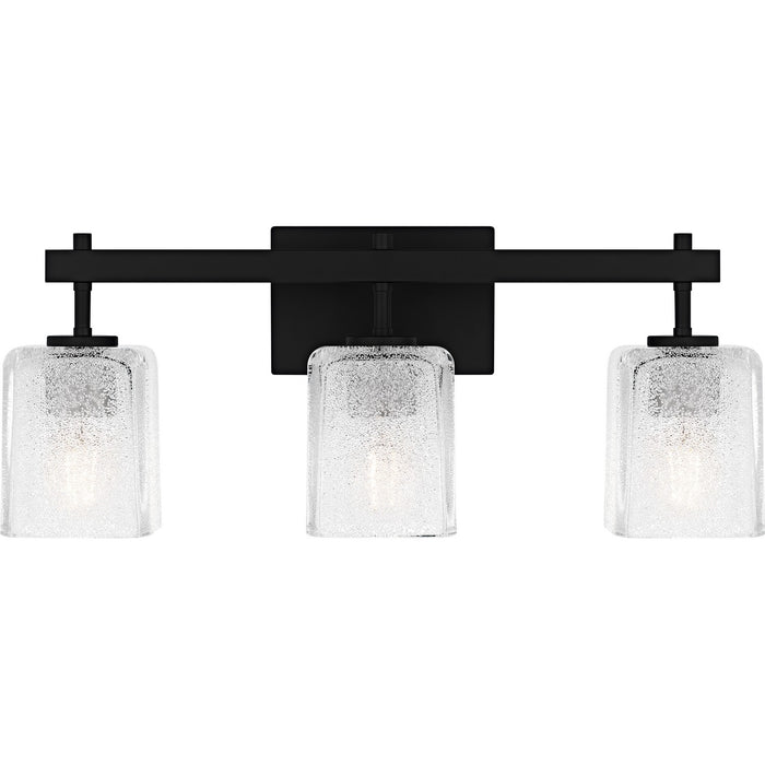 Quoizel BTH8622MBK Three Light Bath, Matte Black