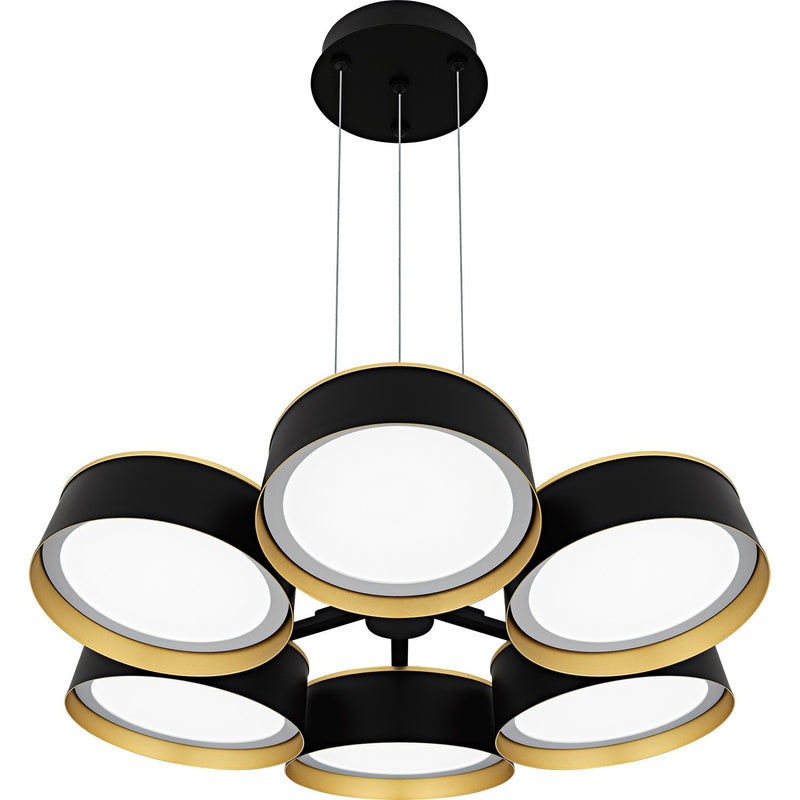 Quoizel BYS5026MBK LED Chandelier, Matte Black