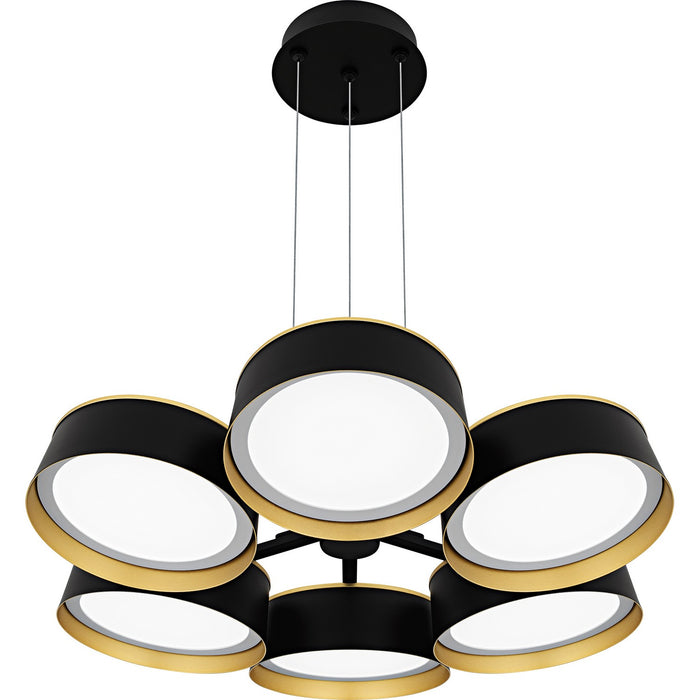 Quoizel BYS5026MBK LED Chandelier, Matte Black