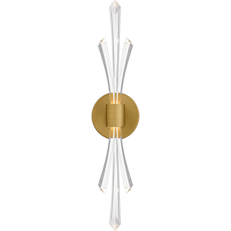 Quoizel CCY8805BRG LED Wall Sconce, Brushed Gold