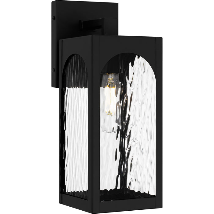 Quoizel DLG8405MBK One Light Outdoor Wall Lantern, Matte Black