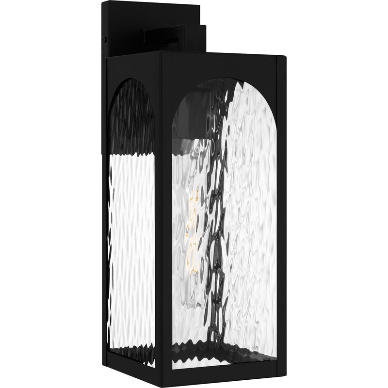 Quoizel DLG8406MBK One Light Outdoor Wall Lantern, Matte Black