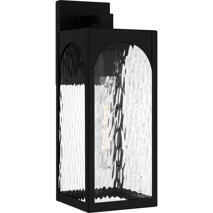 Quoizel DLG8406MBK One Light Outdoor Wall Lantern, Matte Black