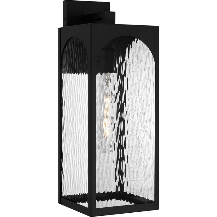 Quoizel DLG8407MBK One Light Outdoor Wall Lantern, Matte Black