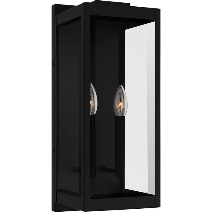 Quoizel EVR8407EK Two Light Outdoor Wall Lantern, Earth Black