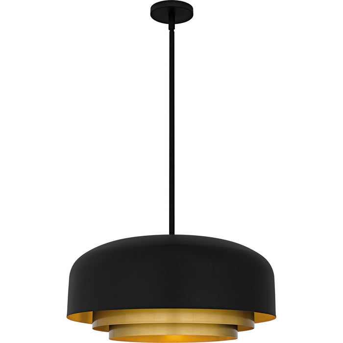 Quoizel FRK2822MBK Four Light Pendant, Matte Black