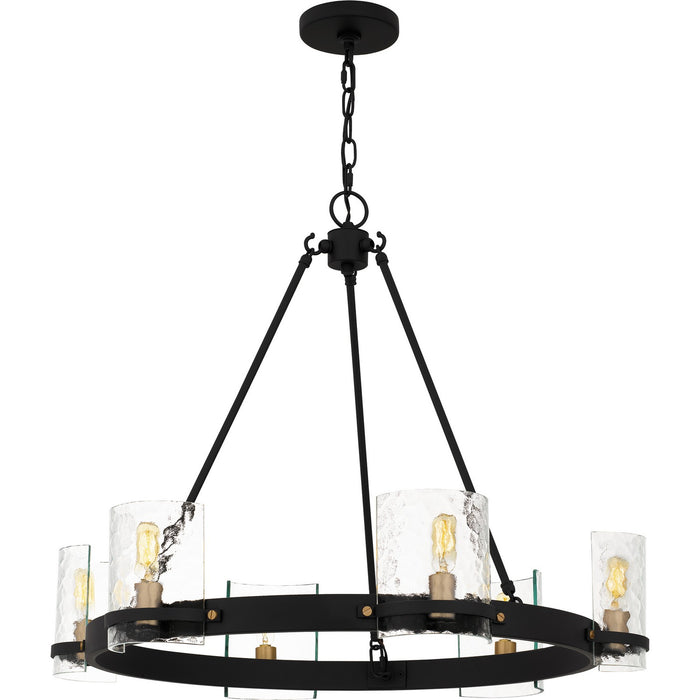 Quoizel GLC5028MBK Six Light Chandelier, Matte Black