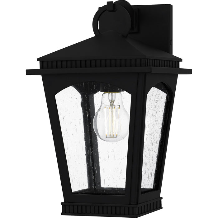 Quoizel HUK8408EK One Light Outdoor Wall Lantern, Earth Black
