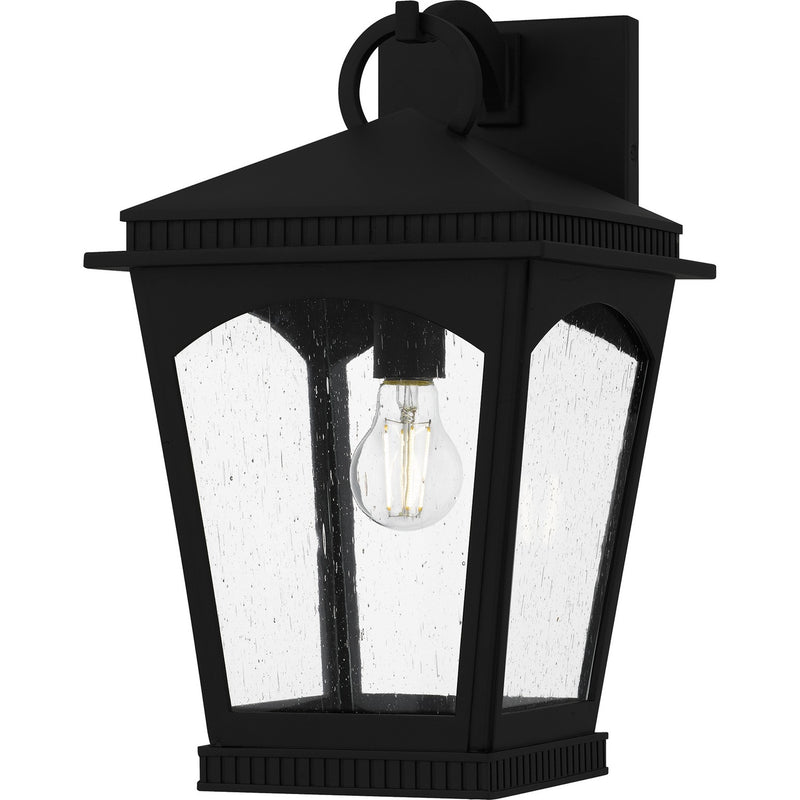 Quoizel HUK8410EK One Light Outdoor Wall Lantern, Earth Black