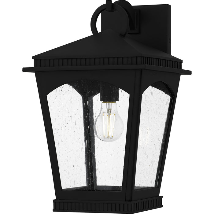 Quoizel HUK8410EK One Light Outdoor Wall Lantern, Earth Black