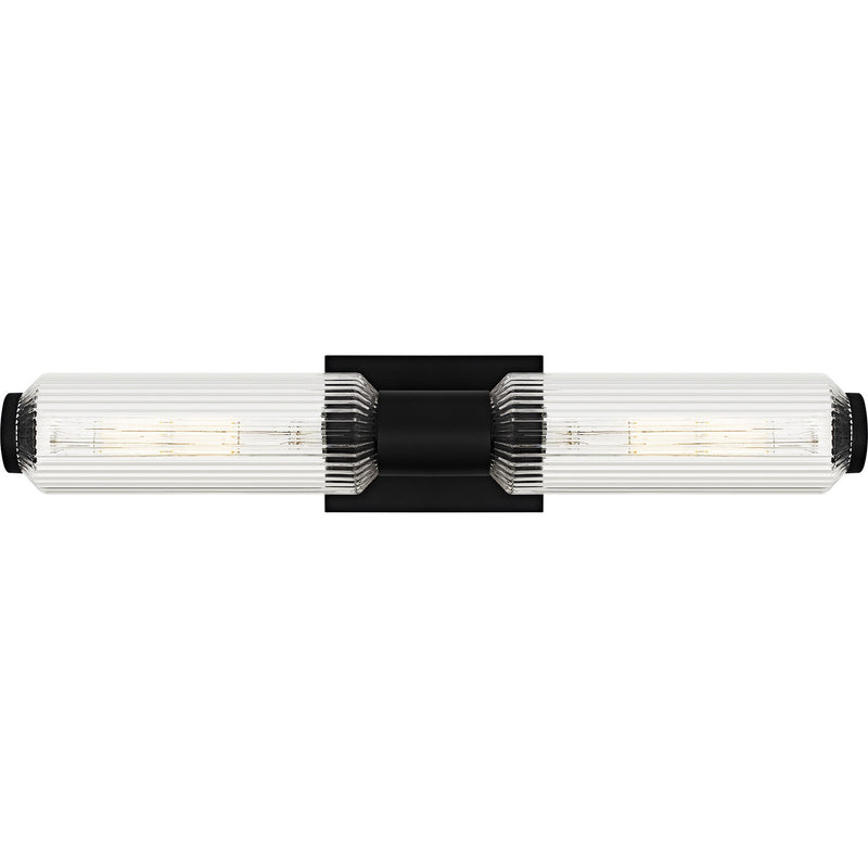 Quoizel HWS8524MBK Two Light Bath, Matte Black