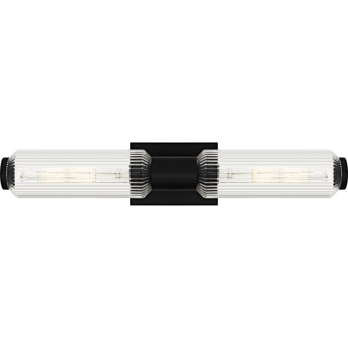 Quoizel HWS8524MBK Two Light Bath, Matte Black