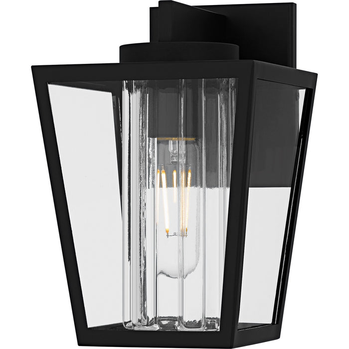 Quoizel JET8307MBK One Light Outdoor Wall Lantern, Matte Black
