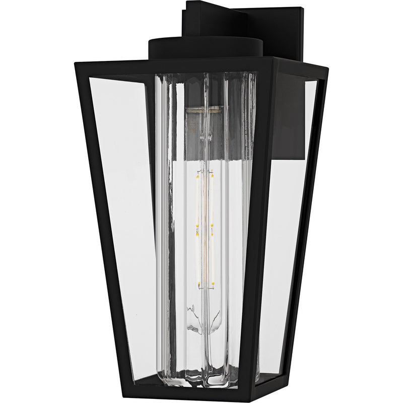Quoizel JET8407MBK One Light Outdoor Wall Lantern, Matte Black