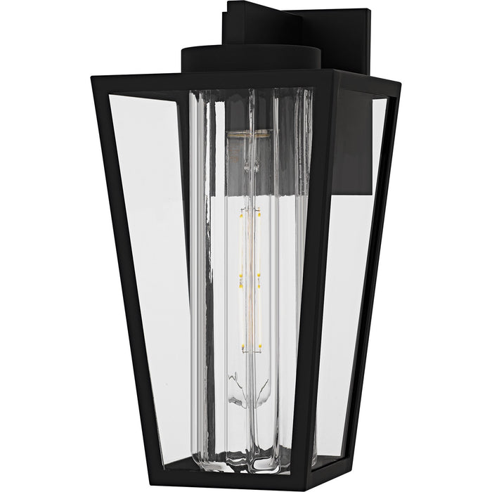 Quoizel JET8407MBK One Light Outdoor Wall Lantern, Matte Black