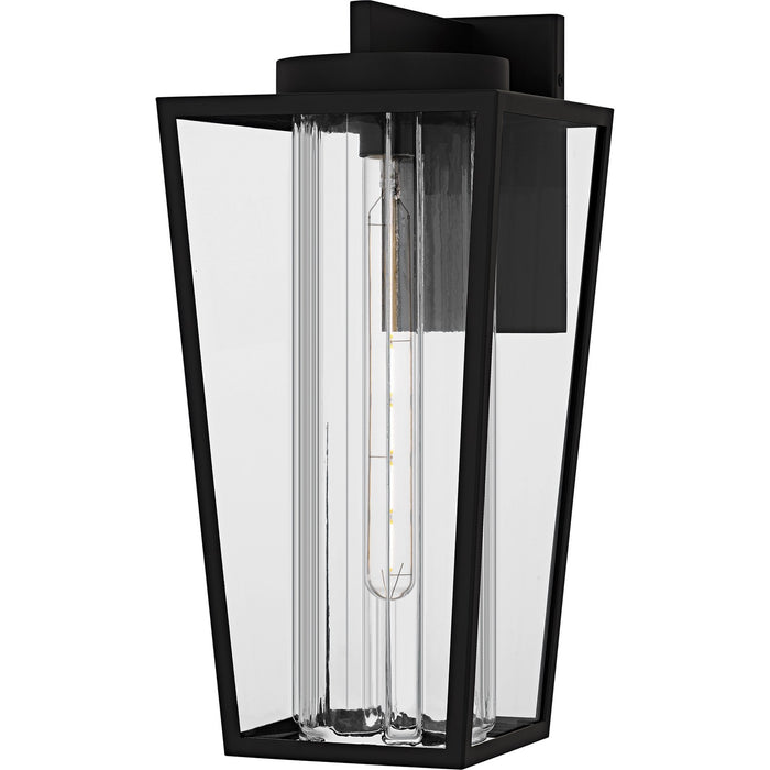 Quoizel JET8409MBK One Light Outdoor Wall Lantern, Matte Black