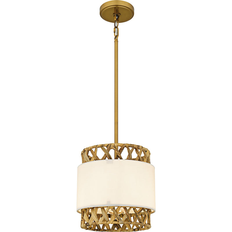 Quoizel KAT1510BRG One Light Mini Pendant, Brushed Gold