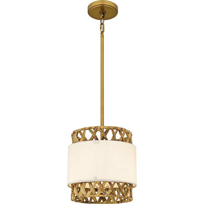 Quoizel KAT1510BRG One Light Mini Pendant, Brushed Gold