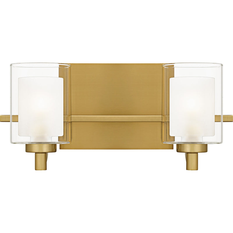 Quoizel KLT8602BRGLED Two Light Bath, Brushed Gold