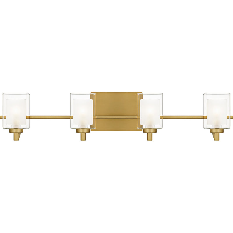 Quoizel KLT8604BRGLED Four Light Bath, Brushed Gold