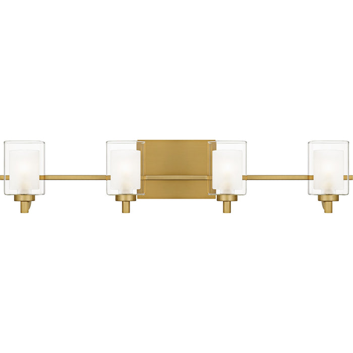 Quoizel KLT8604BRGLED Four Light Bath, Brushed Gold