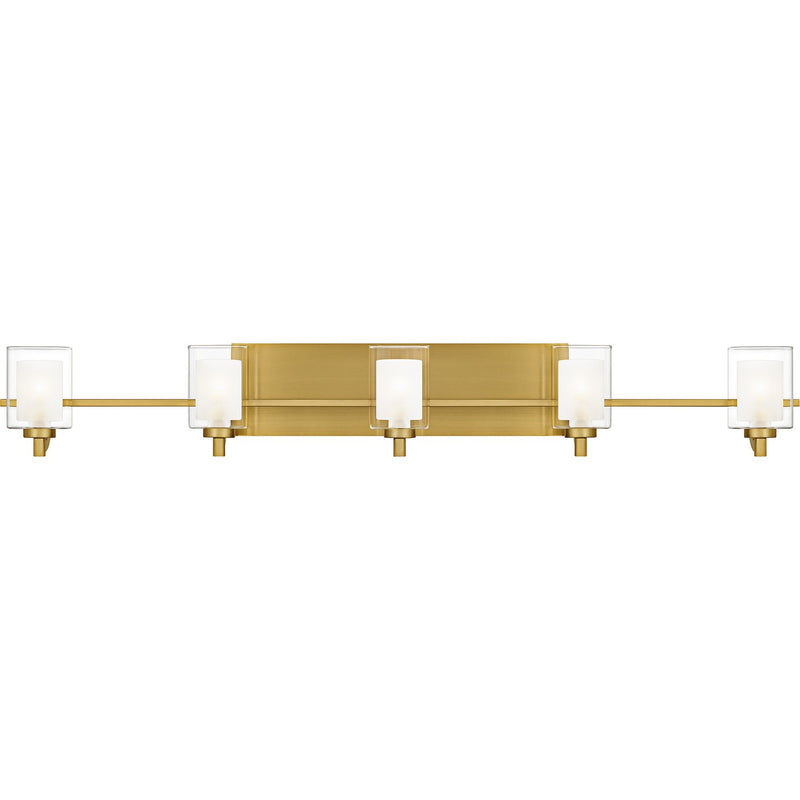 Quoizel KLT8605BRGLED Five Light Bath, Brushed Gold