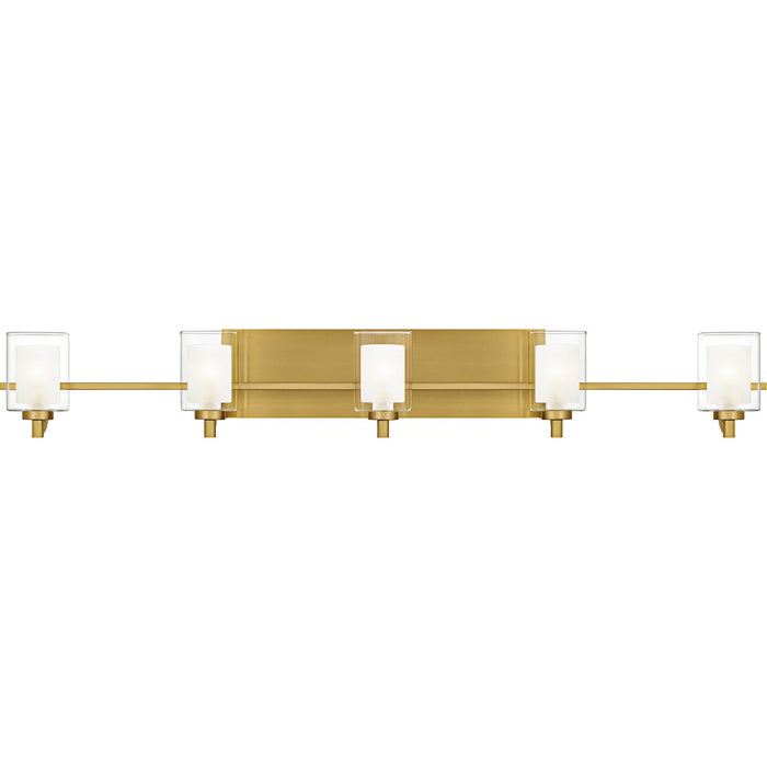 Quoizel KLT8605BRGLED Five Light Bath, Brushed Gold
