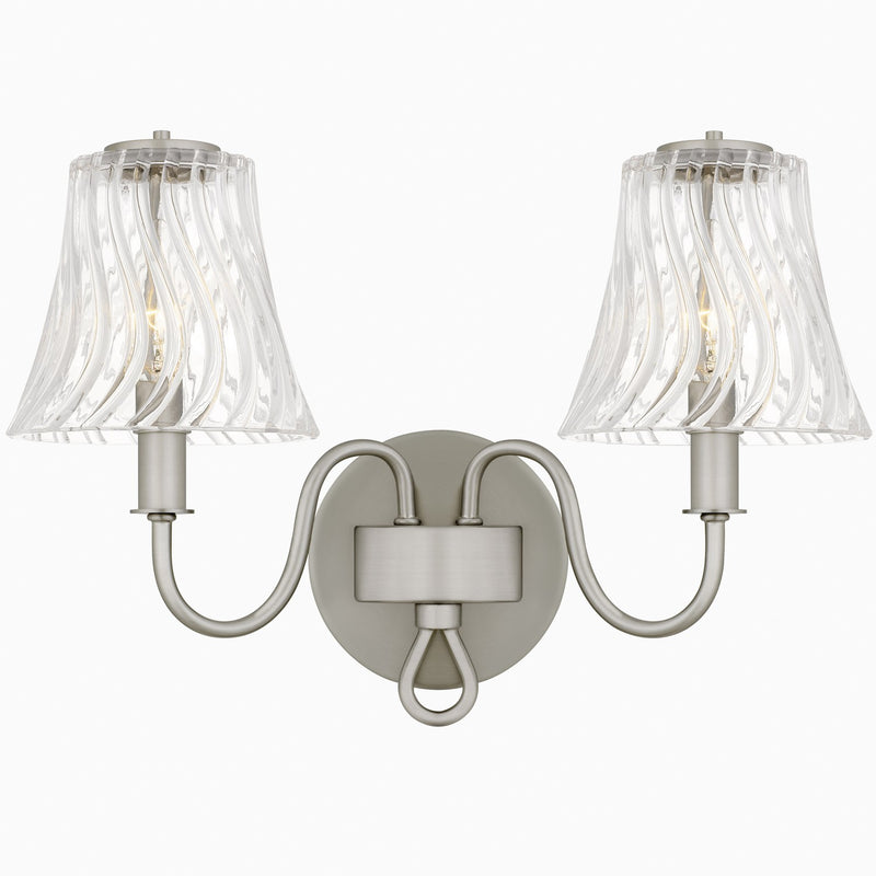 Quoizel MCK8615BN Two Light Bath, Brushed Nickel