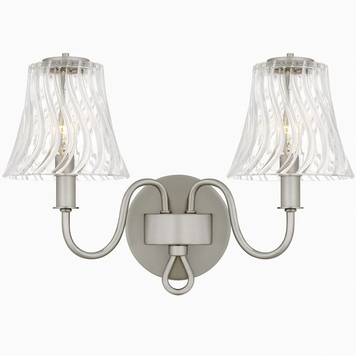 Quoizel MCK8615BN Two Light Bath, Brushed Nickel