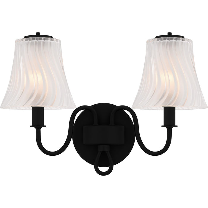 Quoizel MCK8615MBK Two Light Bath, Matte Black