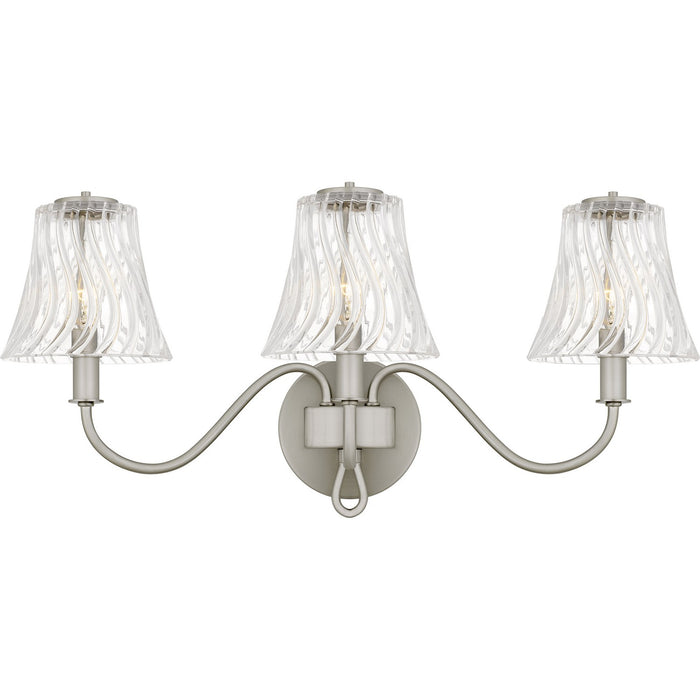 Quoizel MCK8623BN Three Light Bath, Brushed Nickel