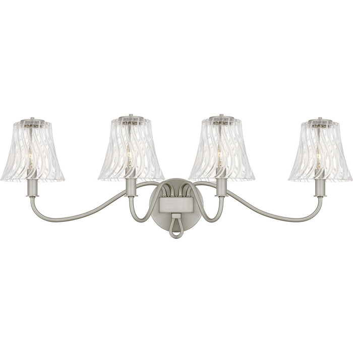 Quoizel MCK8631BN Four Light Bath, Brushed Nickel