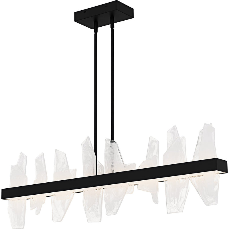 Quoizel PCAUR142MBK LED Linear Chandelier, Matte Black