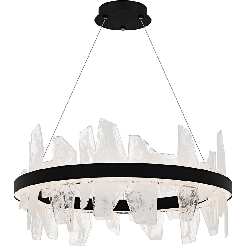 Quoizel PCAUR5030MBK LED Chandelier, Matte Black
