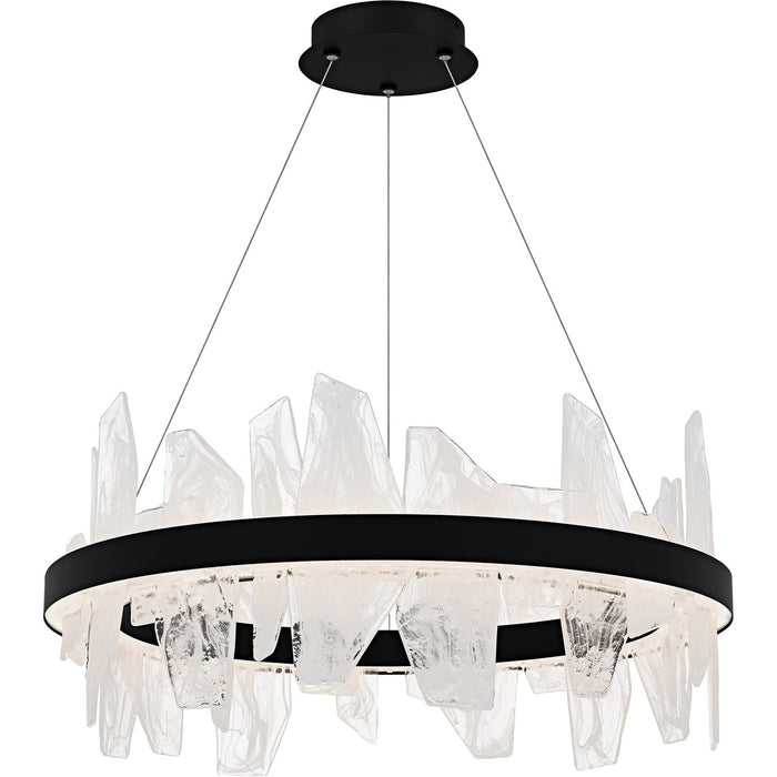 Quoizel PCAUR5030MBK LED Chandelier, Matte Black