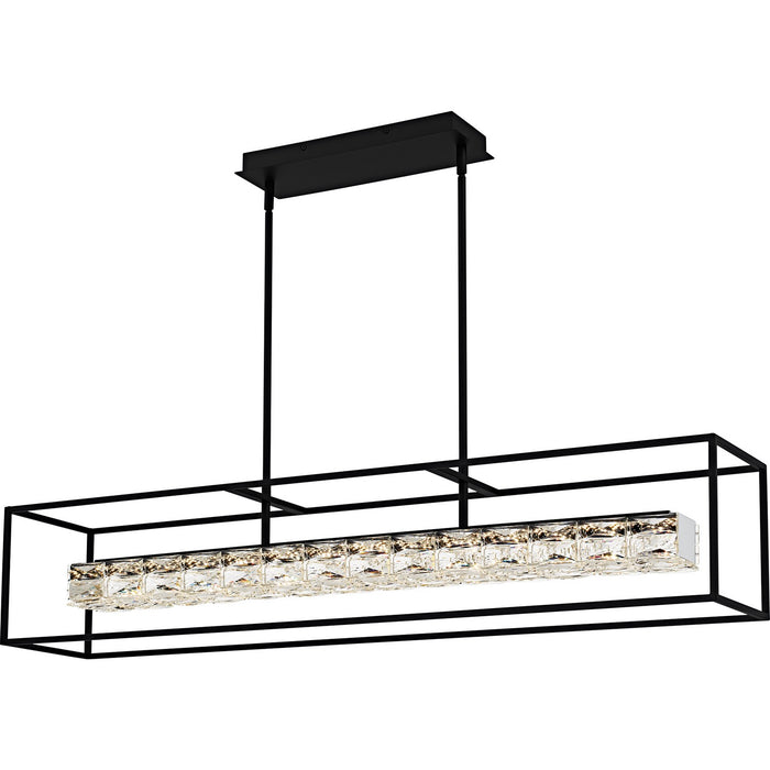 Quoizel PCDZ148MBK LED Linear Chandelier, Matte Black