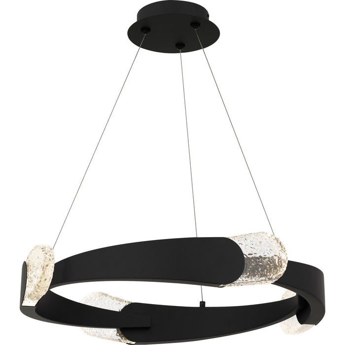 Quoizel PCSAF2824MBK LED Pendant, Matte Black