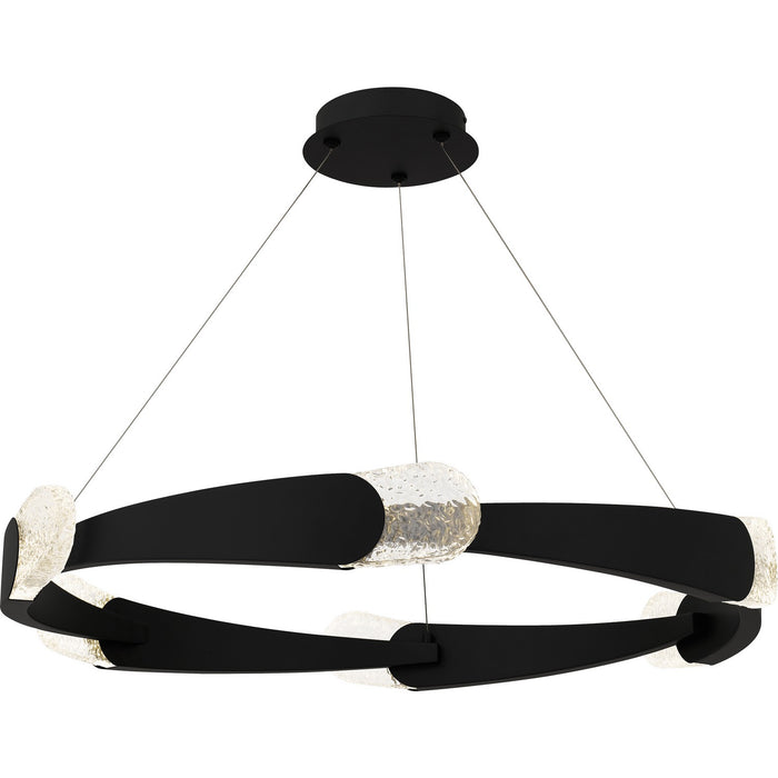 Quoizel PCSAF2834MBK LED Pendant, Matte Black