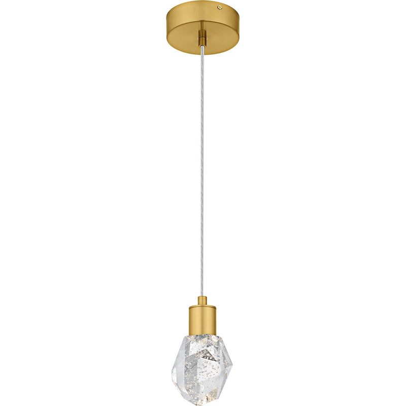 Quoizel PCSKY1505BRG LED Mini Pendant, Brushed Gold