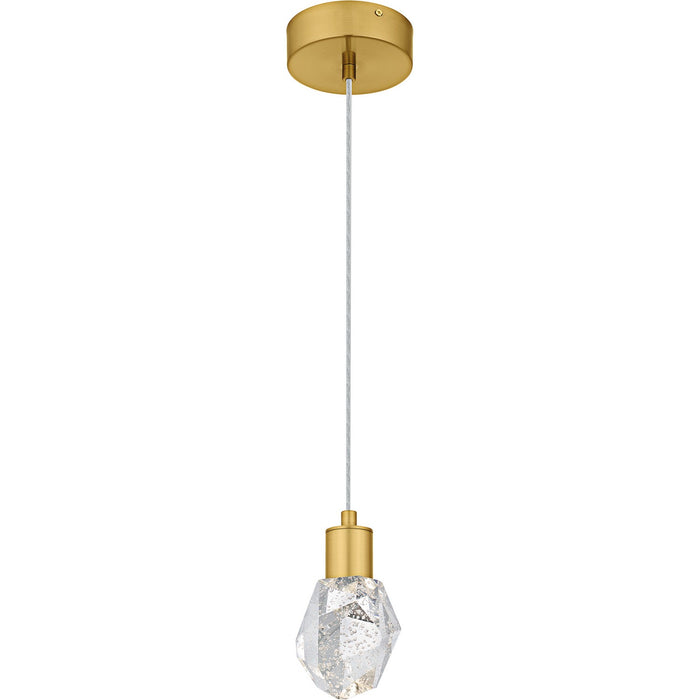 Quoizel PCSKY1505BRG LED Mini Pendant, Brushed Gold